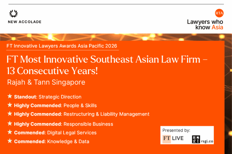 FT Most Innovative Southeast Asian Law Firm - 13 Consecutive Years ...