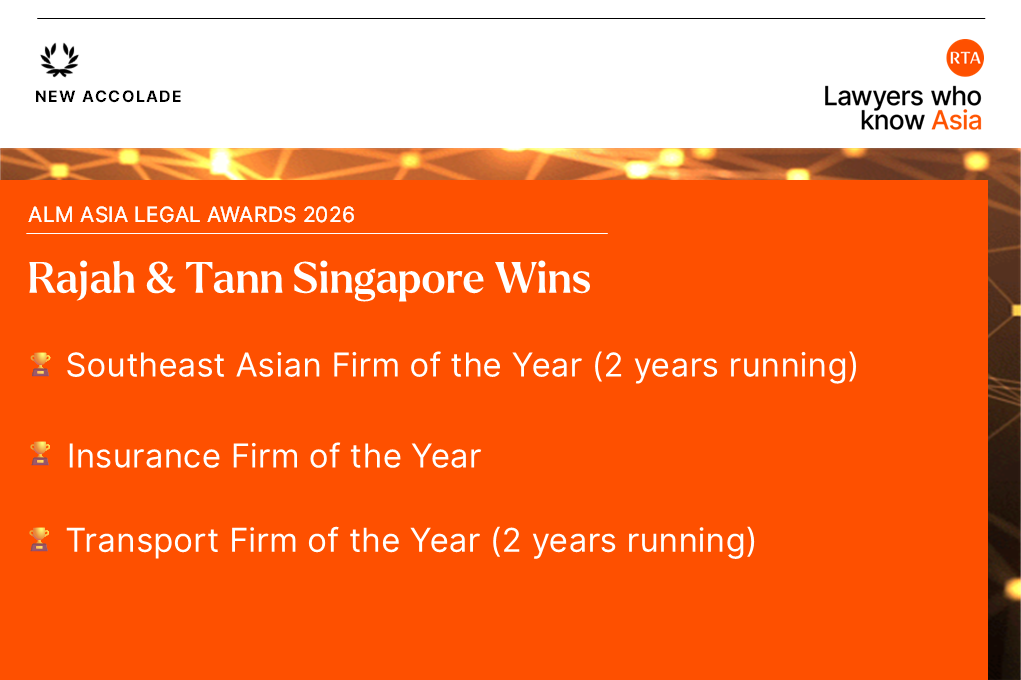 Asia Legal Awards Southeast Asian Firm of the Year, Insurance Firm of the Year, Transport Firm of the Year